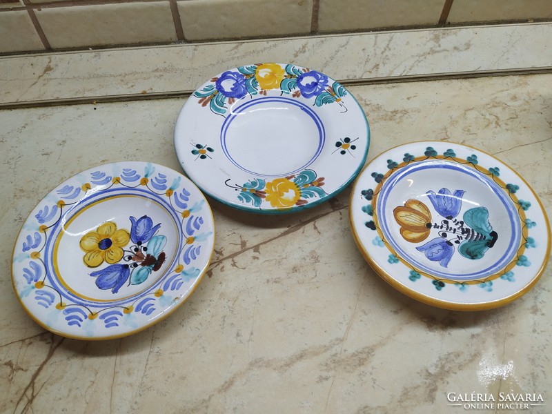 Painted ceramic plate 3 pcs, Haban plate for sale!