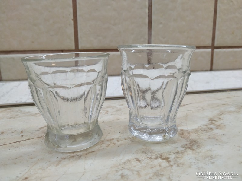 Retro glass coffee cup for sale! 2 pcs