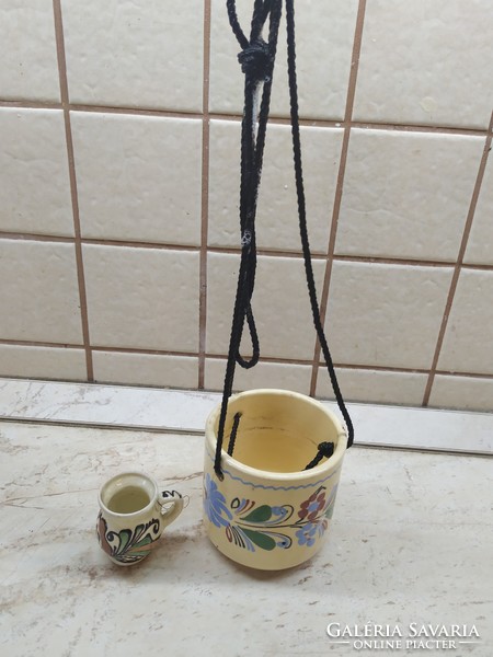 Ceramic, glazed glass, jug for sale!