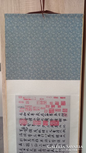 Chinese silk rolls.Calligraphy c1980