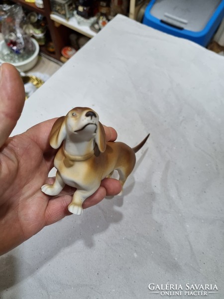 Royal dux porcelán kutya