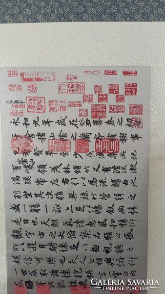 Chinese silk rolls.Calligraphy c1980