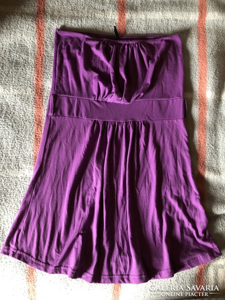 Ann christine purple women's strapless dress top