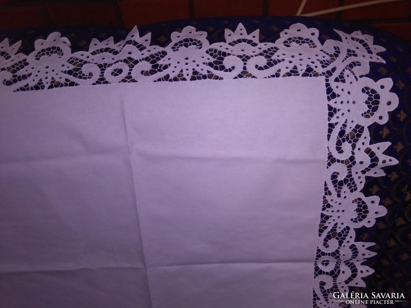 Snow white riselt tablecloth, tablecloth - spotless