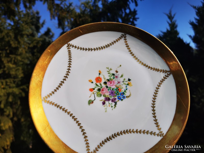 Bavaria flower gilded bowl, serving