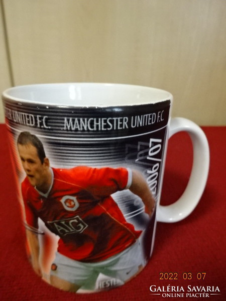 Angol porcelán pohár. MANCHESTER UNITED FC. - WAYNE ROONEY - 2006/2007. Vanneki! Jókai.