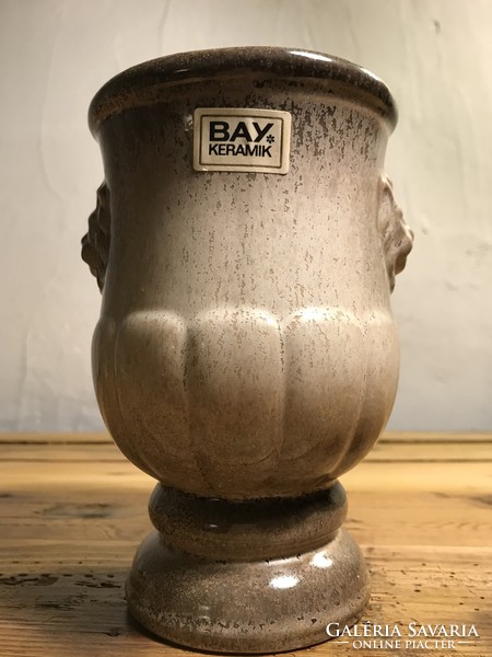 Retro West-Germany Bay Keramik Oroszlánfejes Váza +186