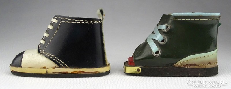 1H852 old mini shoe shoemaker masterpiece 2 pieces