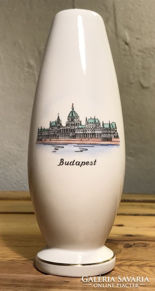 Aquincum Budapest Porcelán-Budapest Parlament Dekorativ Váza +189