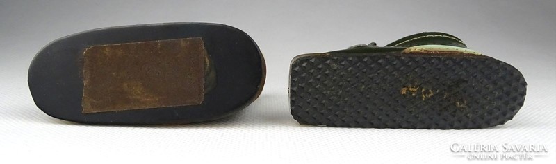 1H852 Régi mini cipő cipész mestermunka 2 darab