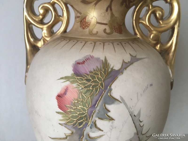 Kézifestésű Royal Bonn vázák párban-sérült