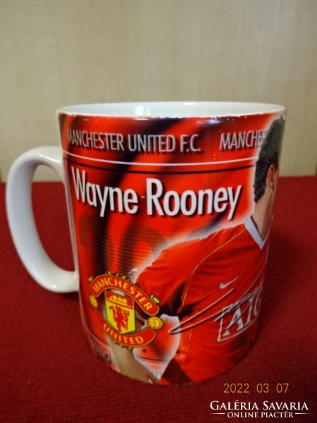 Angol porcelán pohár. MANCHESTER UNITED FC. - WAYNE ROONEY - 2006/2007. Vanneki! Jókai.