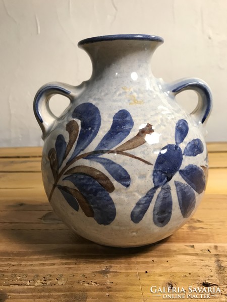 Retro west-germany flower pattern vase t-174