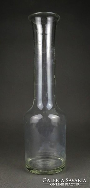 1H571 old pub glass large cold glass decanting wine bottle 33.5 Cm