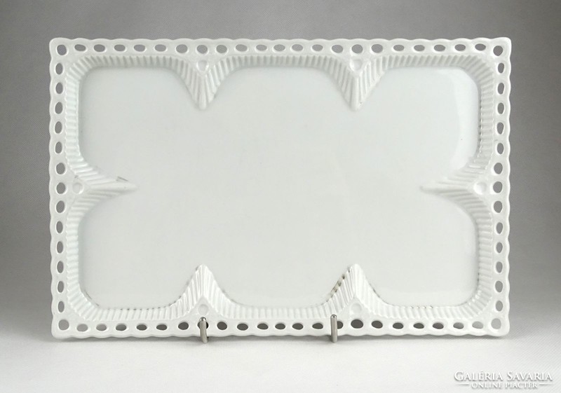 1H859 old porcelain serving tray 29.5 Cm