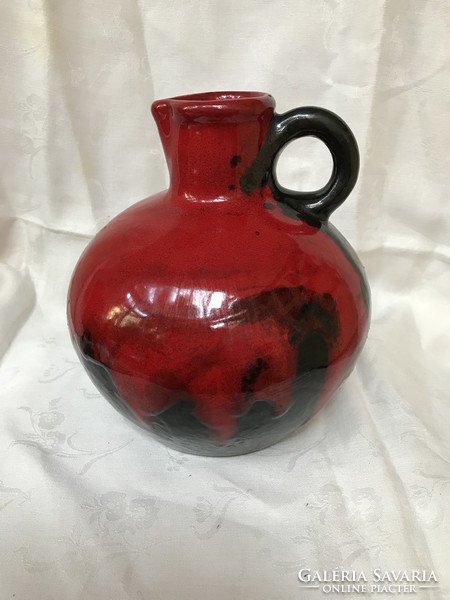 Zsuzsanna Szombath: handicraft ceramic vase, jug