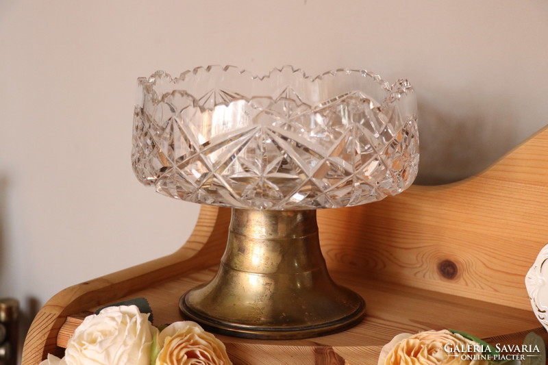 Crystal serving, centerpiece, bowl