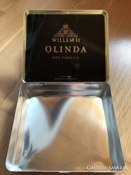 Willem II - Olinda Tobacco - Holland dohányos, cigis, szivaros fém doboz