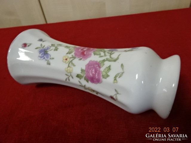 Chinese porcelain vase with spring flowers, height 15.5 cm. He has! Jókai.