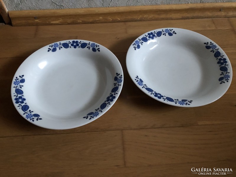 2 pcs mitterteich - bavaria porcelain deep plate