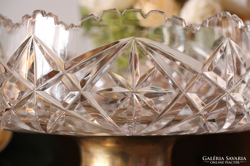 Crystal serving, centerpiece, bowl