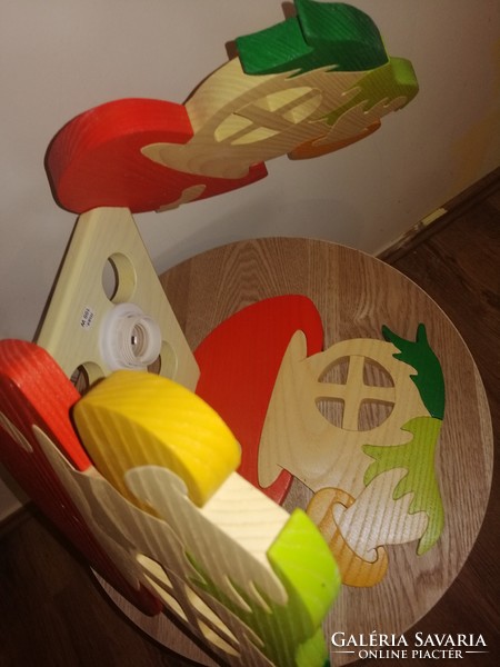 Wooden children's chandelier e27 60w mushroom 38x22x90cm. Negotiable !!