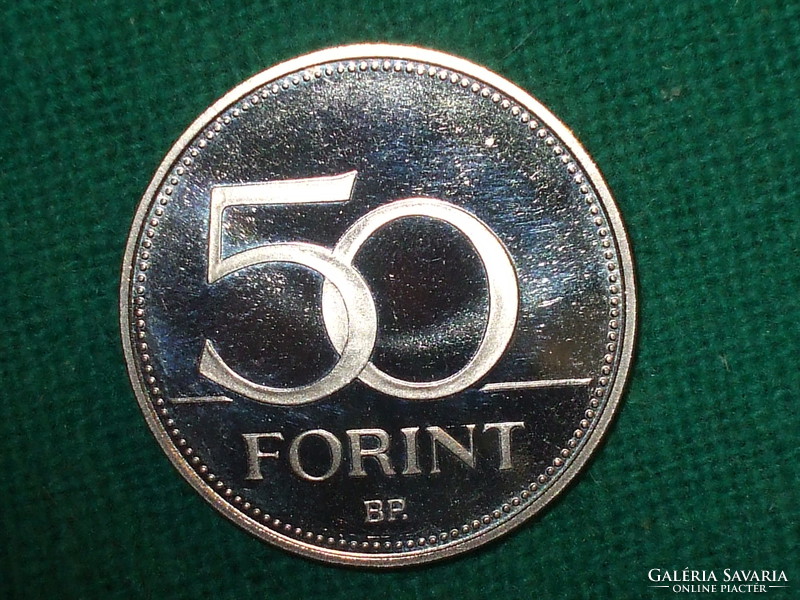 50 Forint 2005! Only 7,000 pcs. ! Mirror beat! It was not in circulation! It's bright!