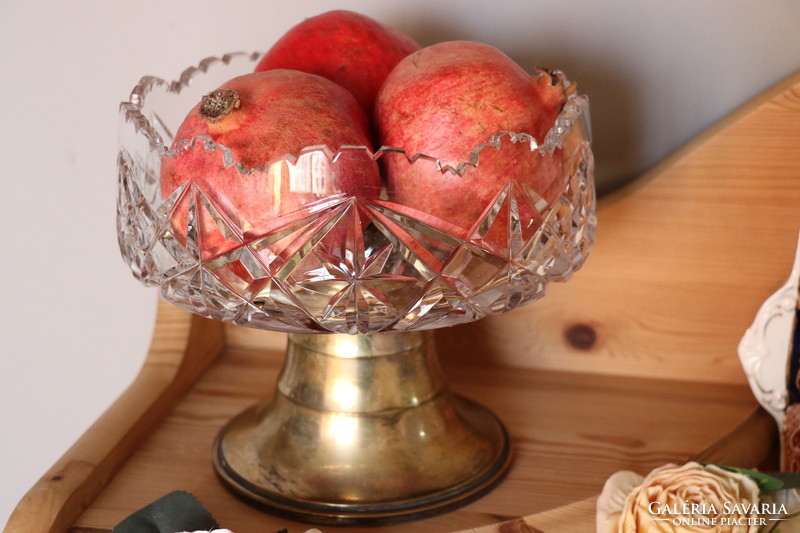 Crystal serving, centerpiece, bowl