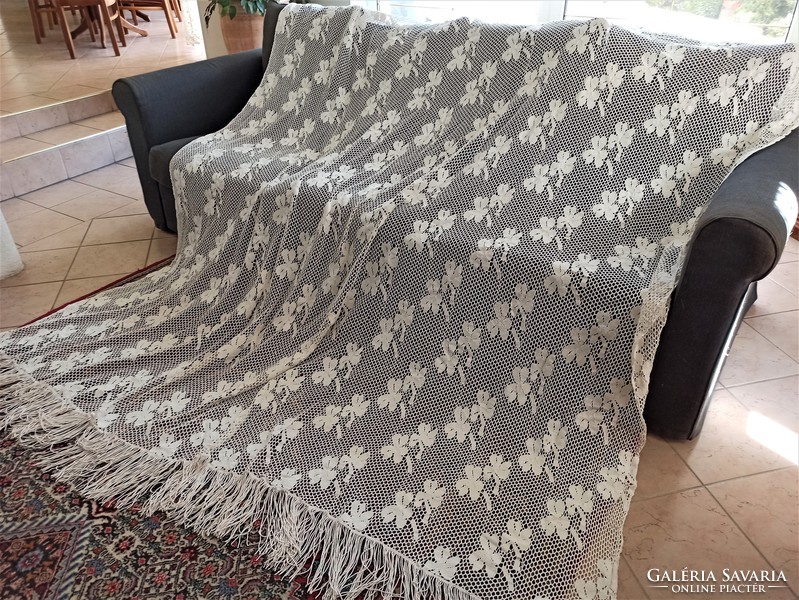 Floral crochet curtain - 240x240 cm