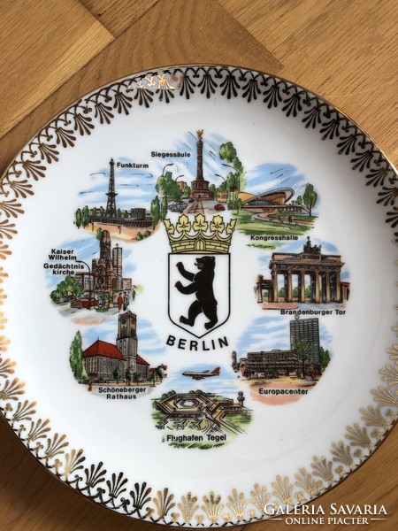 Winterling - Kirchenlamitz Bavaria porcelán tányér / Berlin nevezetességeivel