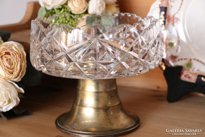 Crystal serving, centerpiece, bowl