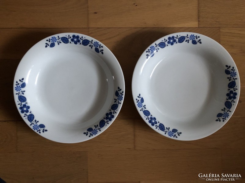 2 pcs mitterteich - bavaria porcelain deep plate