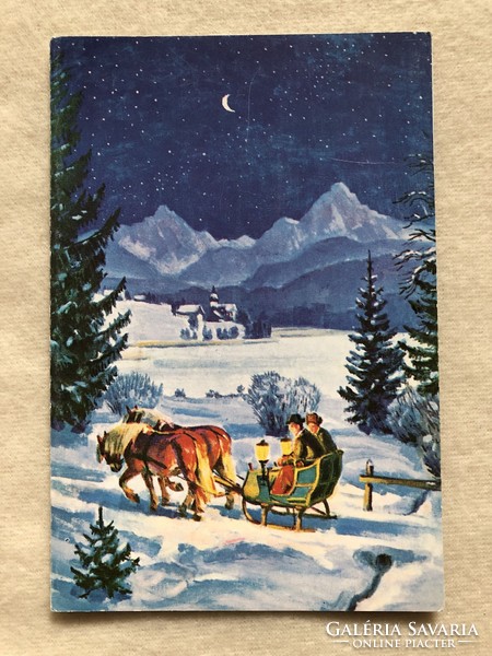 Christmas postcard, postcard