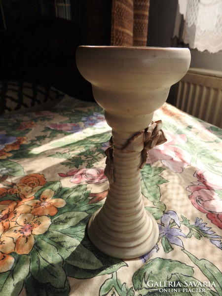 Applied table ceramic candlestick