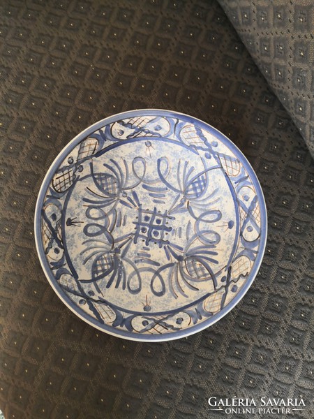 Gorka geza blue buttermilk serving bowl / wall plate