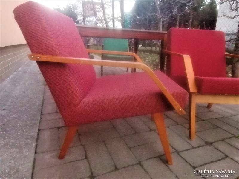 Mid century fotelpár 1960 as évek nagyon jó dizájn retro armchair kicsike kecses darab