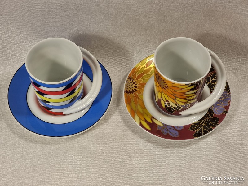 2 pcs rosenthal collection espresso-sammeltasse (yang nr.10 / G.Müller.Behrendt nr.20) Cup set