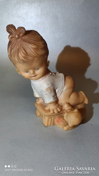 Antique marked schildkröte rubber doll 1930s collection extremely rare