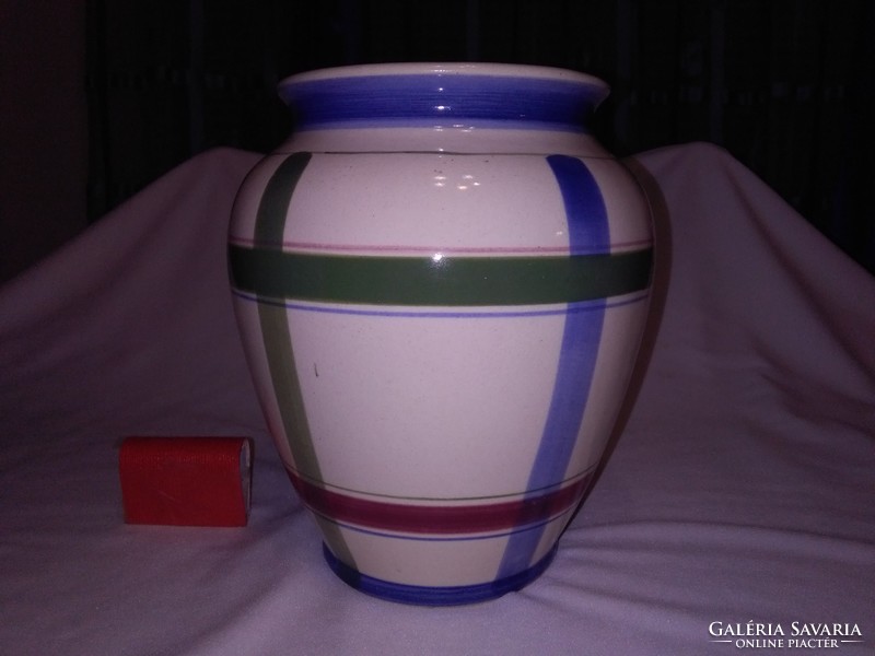 Retro, hollow ceramic vase - 20 cm