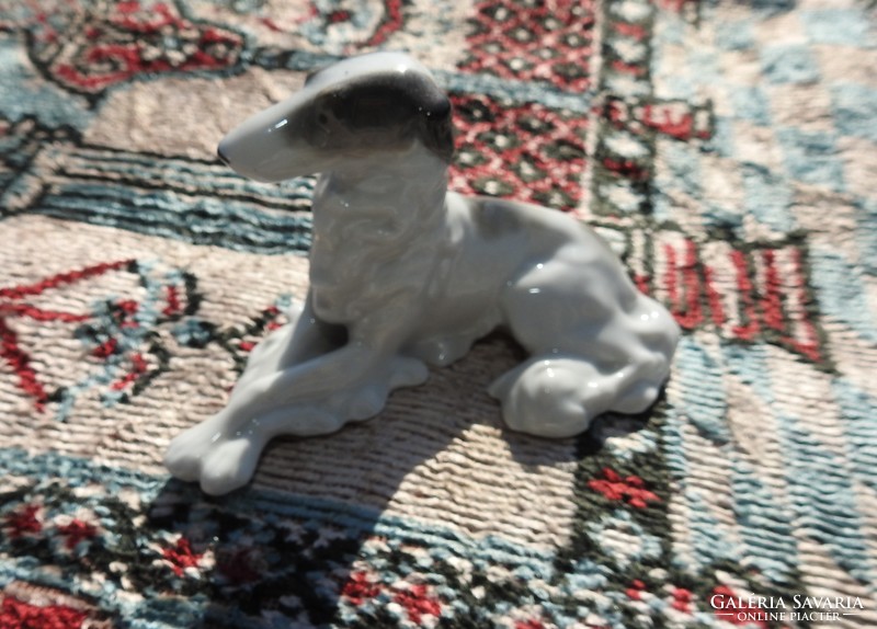 Metzler & Ortloff porcelain sculpture - greyhound