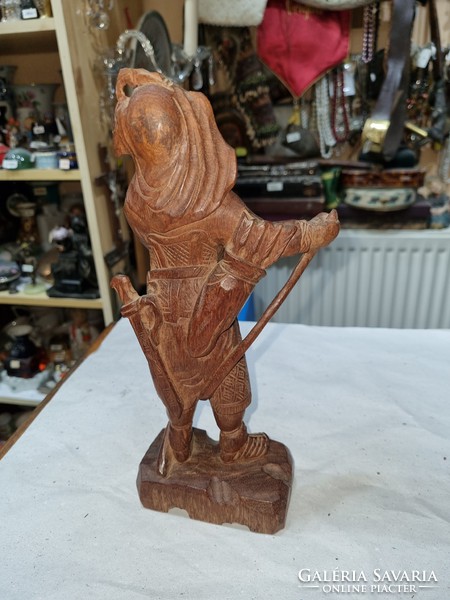 Japanese wood carved figure