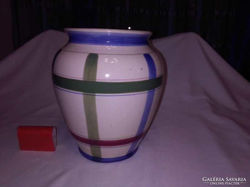 Retro, hollow ceramic vase - 20 cm