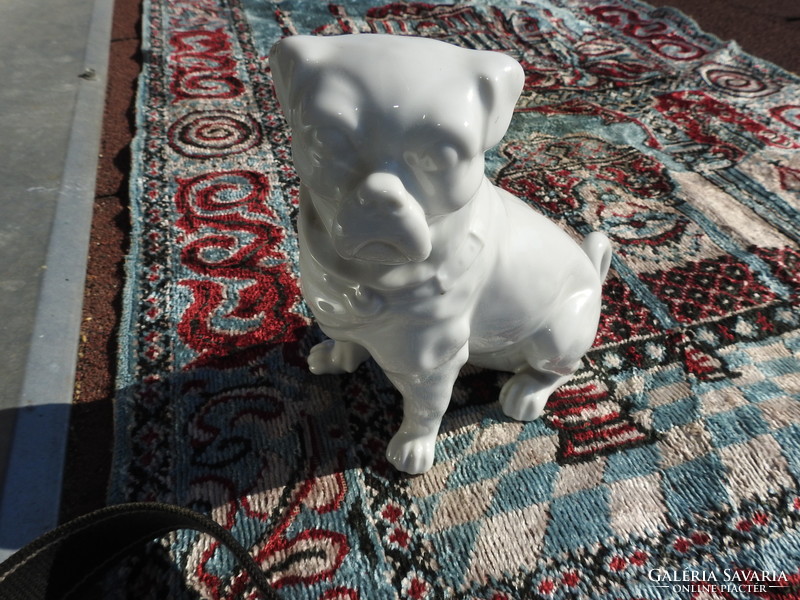 English bulldog antique porcelain figurine