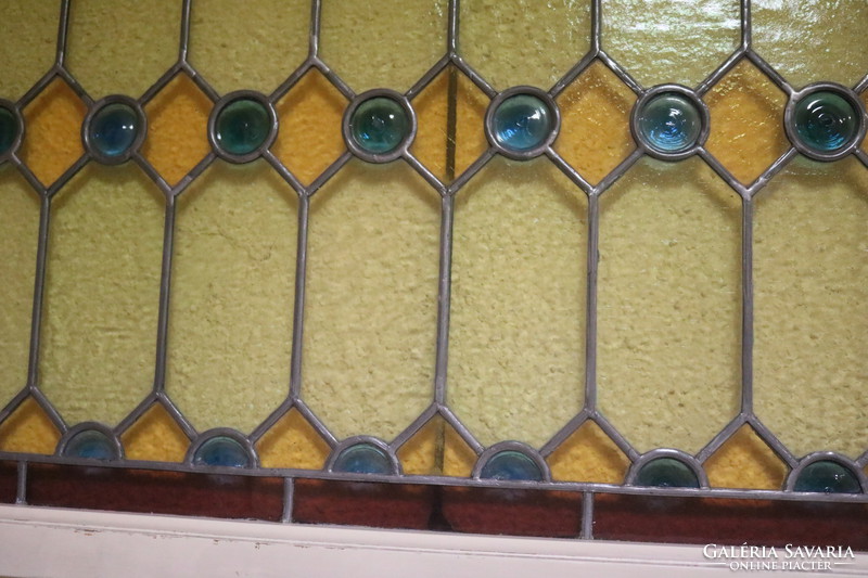 3 pcs stained glass window sash (one set)