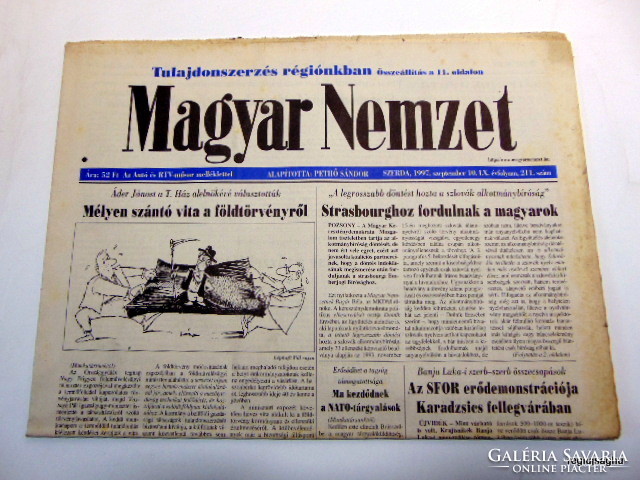 1997 September 10 / Hungarian nation / birthday original newspaper :-) no .: 20544