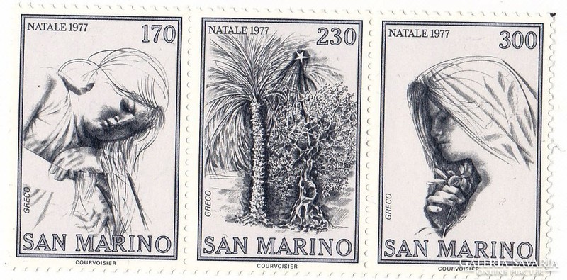 San Marino emlékbélyegek teljes-sor 1977