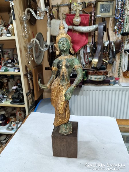Old Indonesian copper figurine