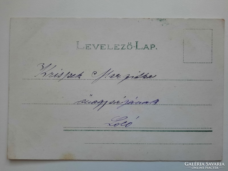 Antik levelezőlap, képeslap, üdvözlőlap, 1900-as évek eleje