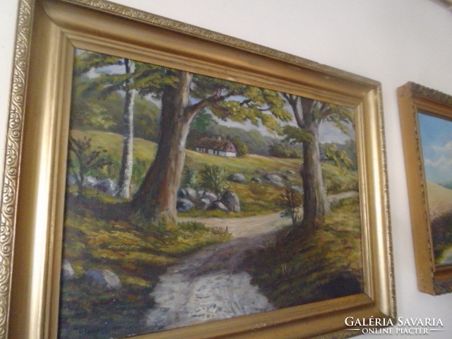 Antique xix-xx no. A real curiosity for the wall: spring forest oil on canvas lives much more vividly
