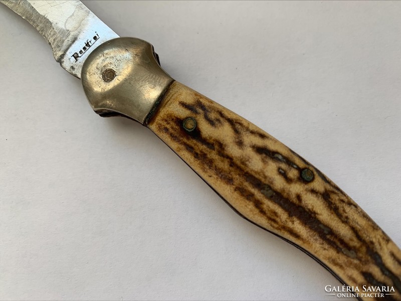 Rostfrei knife with antlers